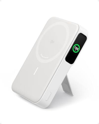 Power Bank Anker Maggo 10K Slim 10000Mah Qi2 15W Inalámbrico Usb-C 30W Blanco (A1664H21)