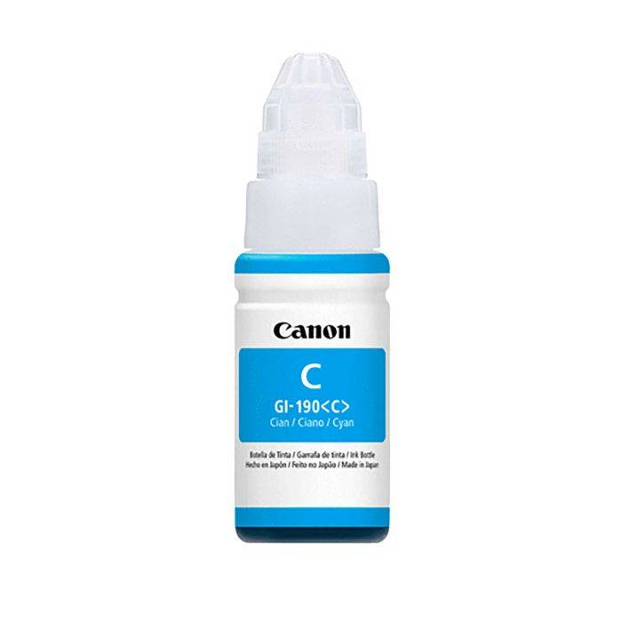 Botella De Tinta Original Canon Gl190C Cyan 70Ml.