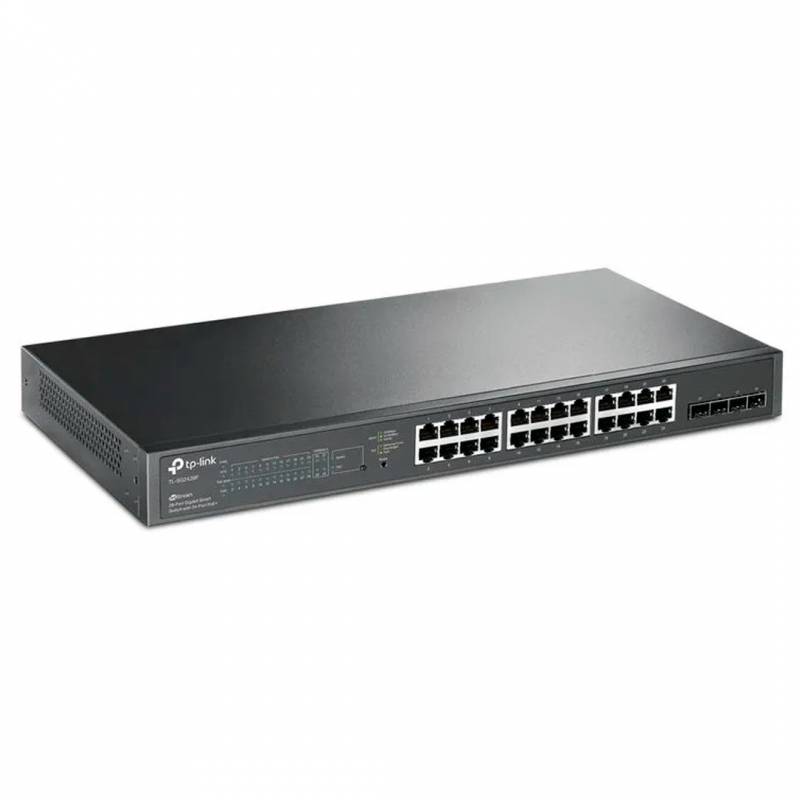 Switch Tp-Linktl-Sl2428P - 24 X Puertos 10/100  Poe+ At/Af, 4 Puertos Gigabit - Administración Jetstream. Rackeable. Integrado En Omada. -  Tl-Sl2428P