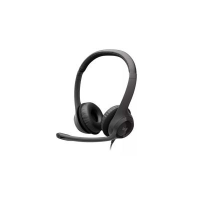 Auriculares Logitech H390 Usb-C Midnight Black