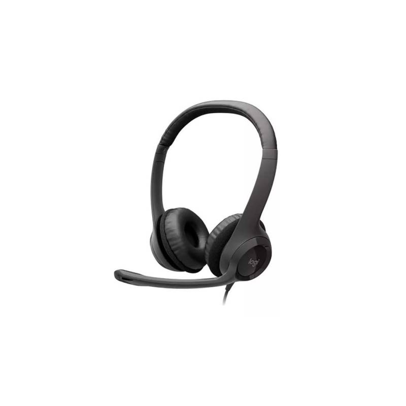 Auriculares Logitech H390 Usb-C Midnight Black