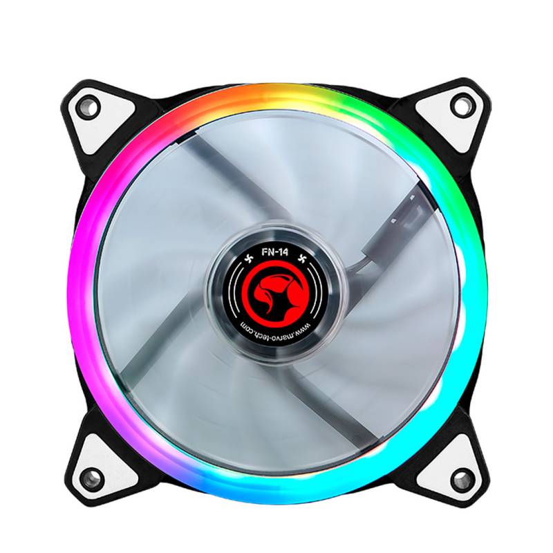 Ventilador Gaming Marvo Fn-14 Rgb 110Rpm