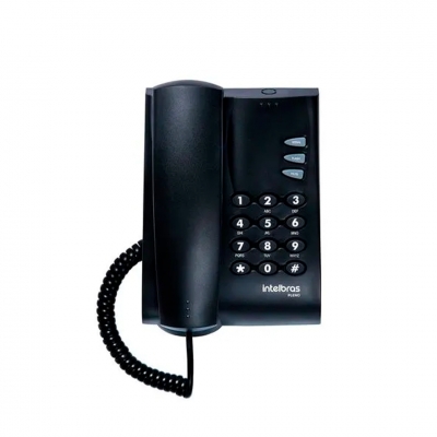Teléfono Intelbras Ip  Fijo Modelo Ip - Tip 120i  Color Negro