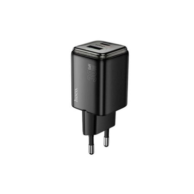 Cargador De Pared Negro Pd30W Qc3 Hoco N71