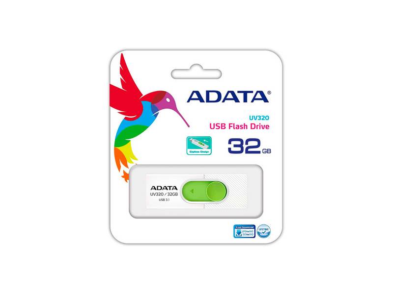 Pendrive Adata Drive Auv320 32Gb Blanco/Verde