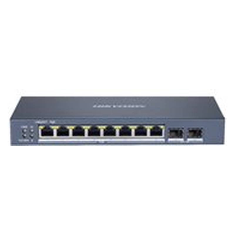 Switch Hikvision Ds-3E1510P-Si 8 Puertos Gigabit Poe+ + 2 Sfp Gigabit 110W Gestionable