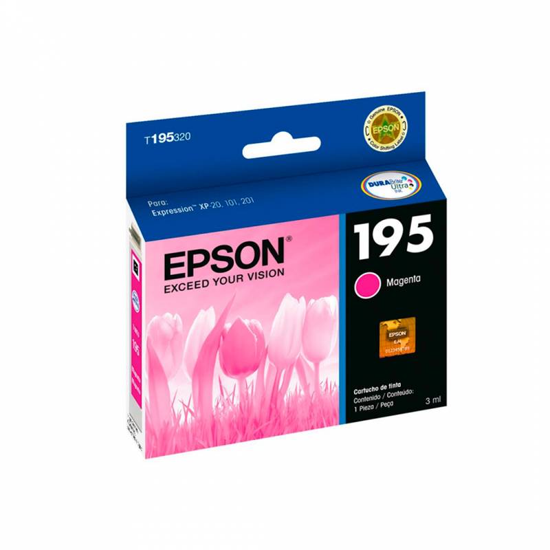 Cartucho De Tinta Epson Original T195320 Magenta