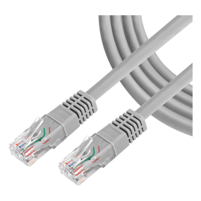 Cable De Red Unno Cb4303Gy Cat6 U/Utp 26Awg Rj45 0,91M Gris