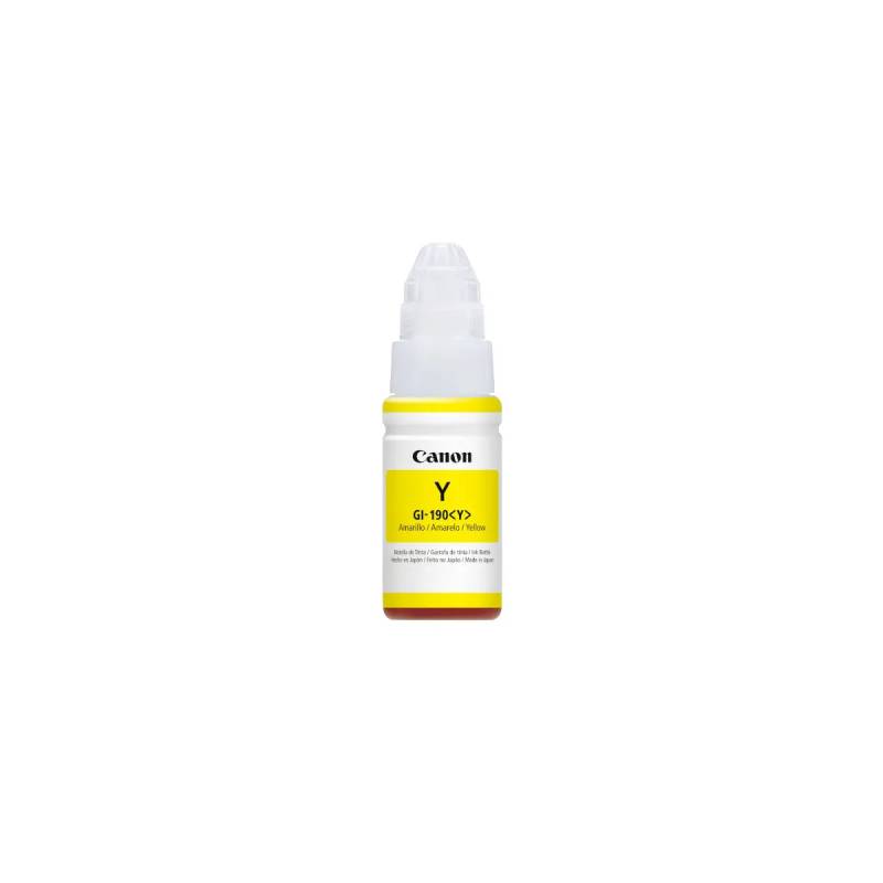 Botella De Tinta Original Canon Gi-190 Y Amarillo 70 Ml – 0670C001Ac