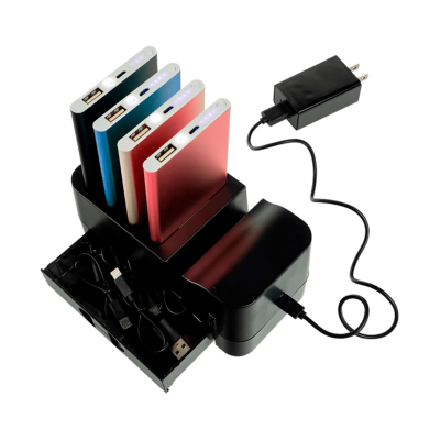 Kit 4 Powerbanks + Base De Carga Grab-N-Go Instacharge