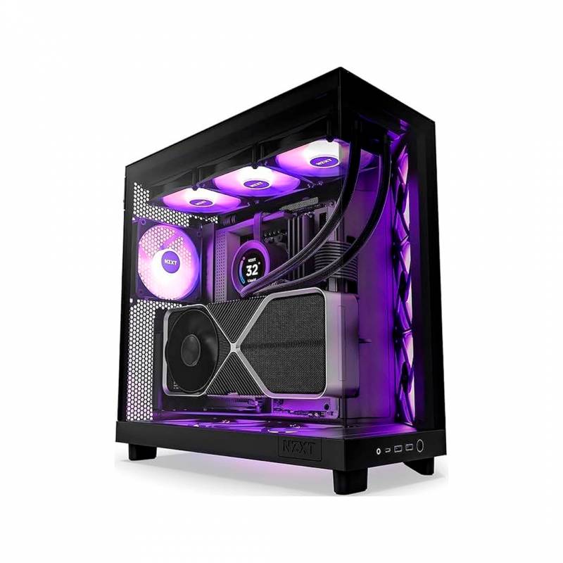Gabinete Nzxt H Series H6 Flow Negro.