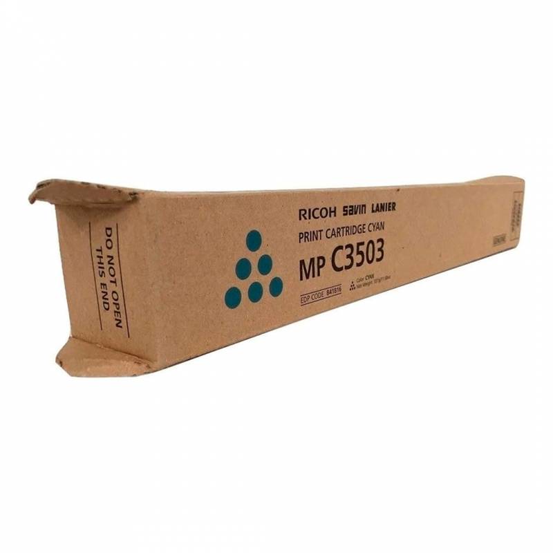 Toner Original Ricoh 841816 Cyan. Rendimiento 18.000 Copias.