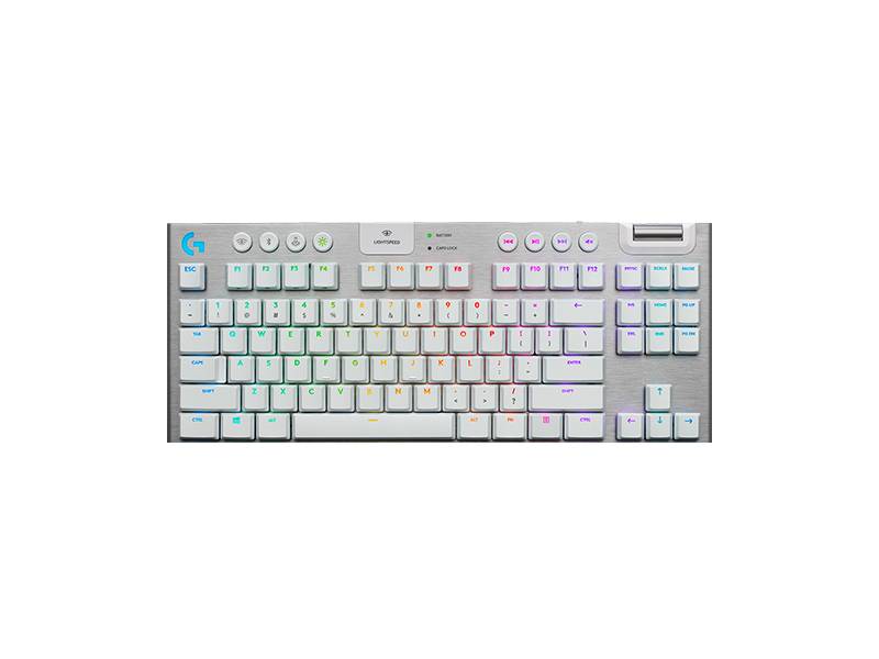 Teclado Gaming Inalámbrico Logitech G915 Tkl Blanco