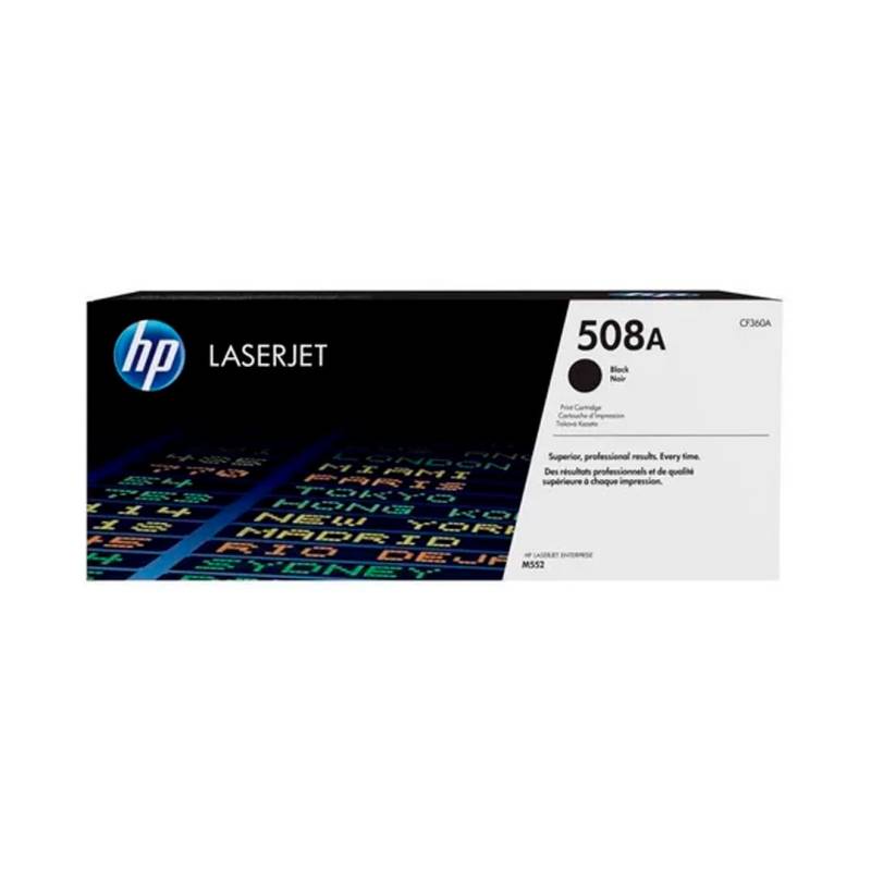 Cartucho De Tóner 508A Cf360A Hp Black Original Laserjet