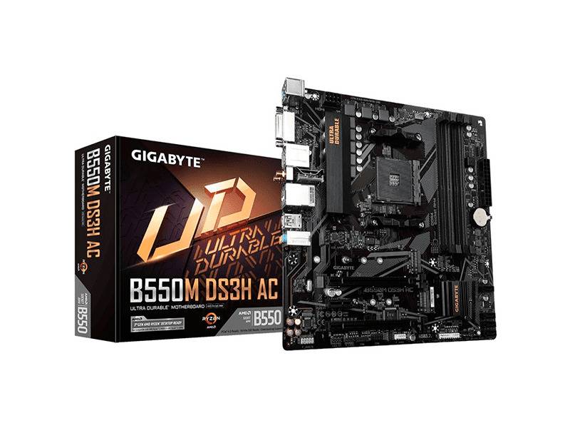 Motherboard Gigabyte B550M Ds3H Ac - Socket Am4
