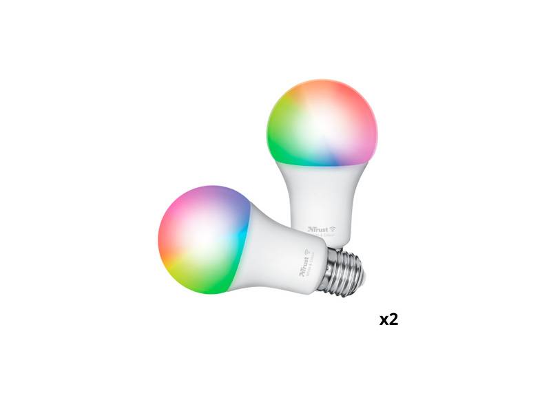 Pack 2 Bombilla Led  Wifi Trust 71294 Rgb/Blanco.