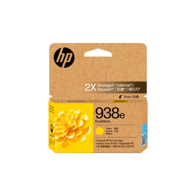 Cartucho De Tinta Original Hp 938E Evomore Amarillo. Rendimiento 1650 Copias