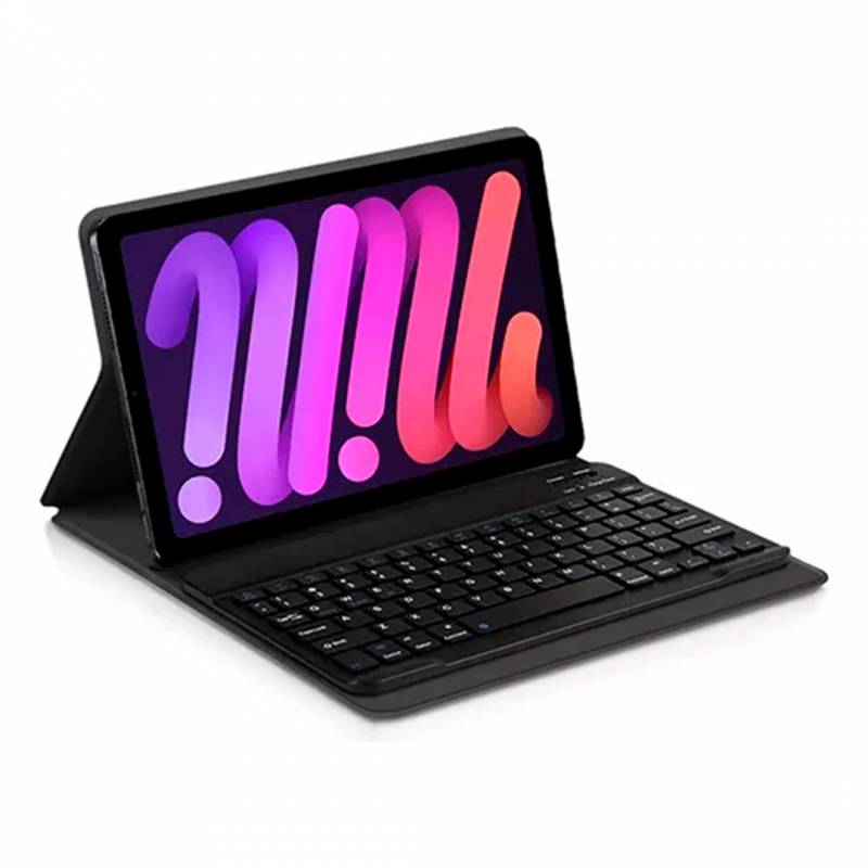 Funda Con Teclado Para Tablet Hasta 10, Bt Con Soporte Incorporado