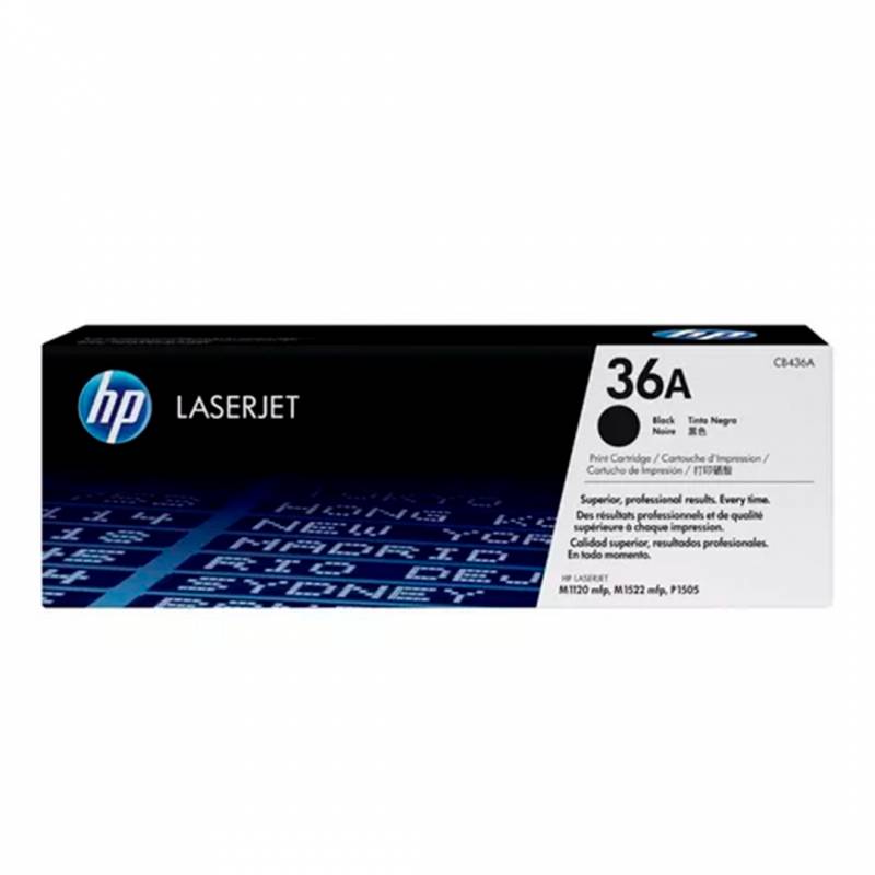 Toner Original Hp Cb436A Negro. Rendimiento 2.000 Copias.