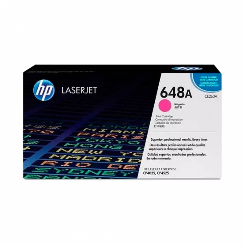 Toner Original Hp Ce263A Magenta. Rendimiento 11.000 Copias.
