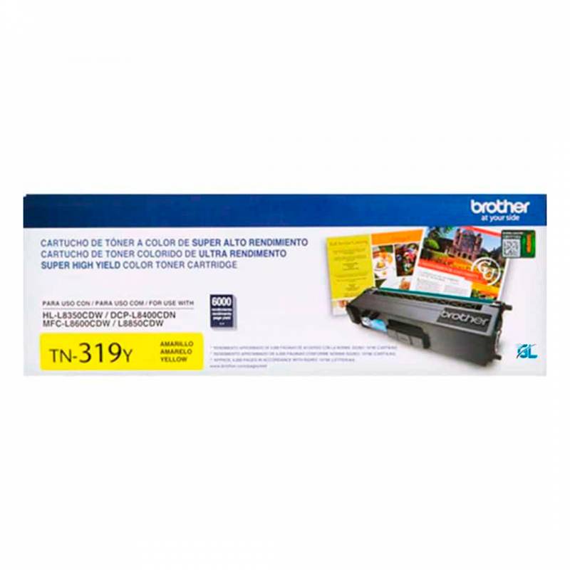 Toner Brother Original Tn319C Cyan. Rendimiento 6.000 Copias.