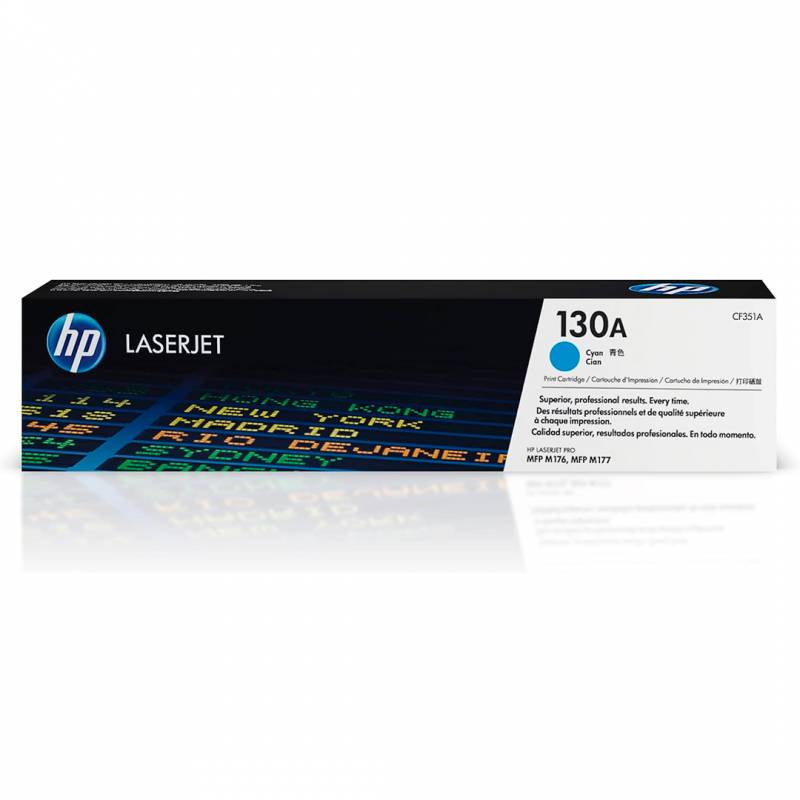 Toner Original Hp Cf351A (130A) Cyan. Rendimiento 1.000 Copias.