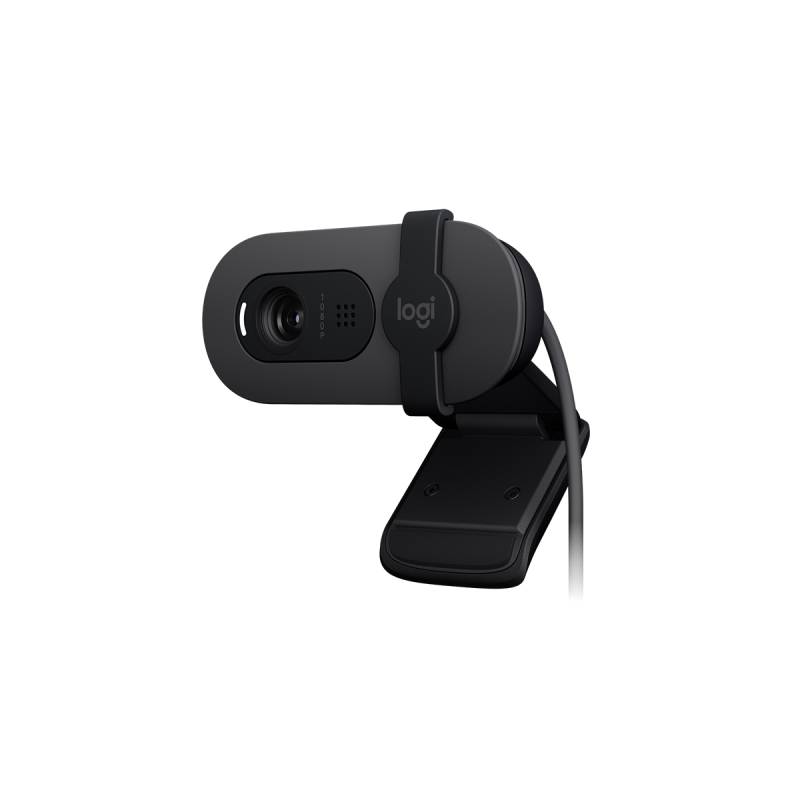 Cámara Web Logitech Brio 105 Grafito (960-001591). Cámara Web Full Hd De 1080P Con Corrección De Iluminación Automática, Micrófono Omnidireccional Integrado, Ob