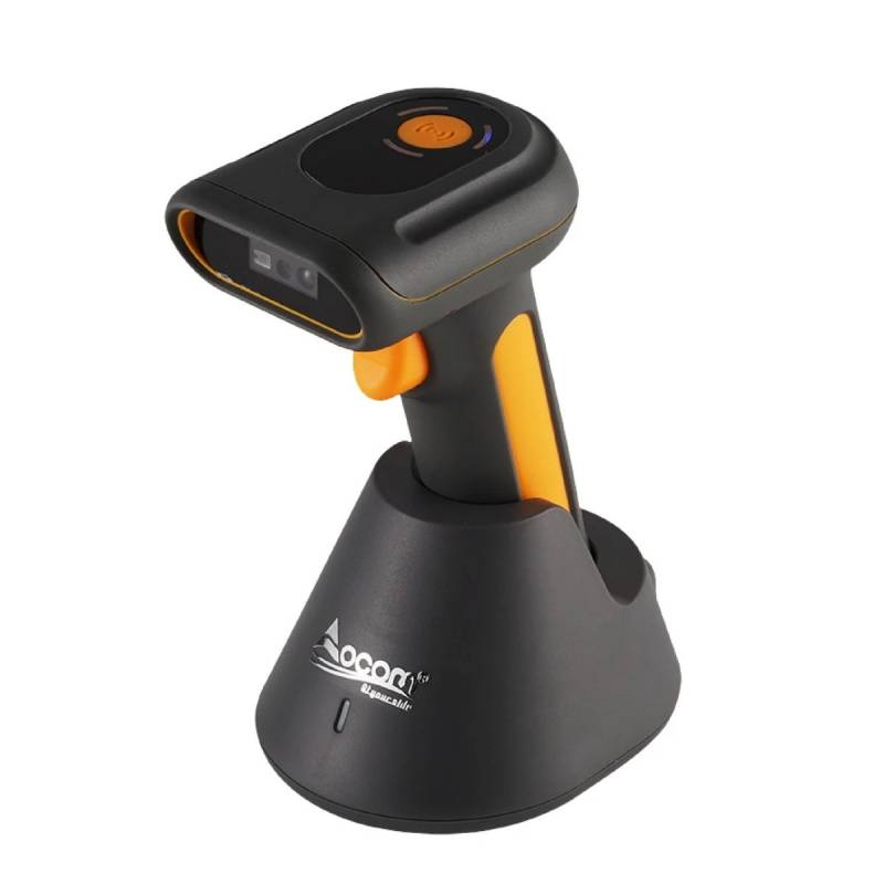 Escáner Código De Barras W238 Ocbs-W238 Ocom Inalámbrico 1D/2D Negro Y Naranja