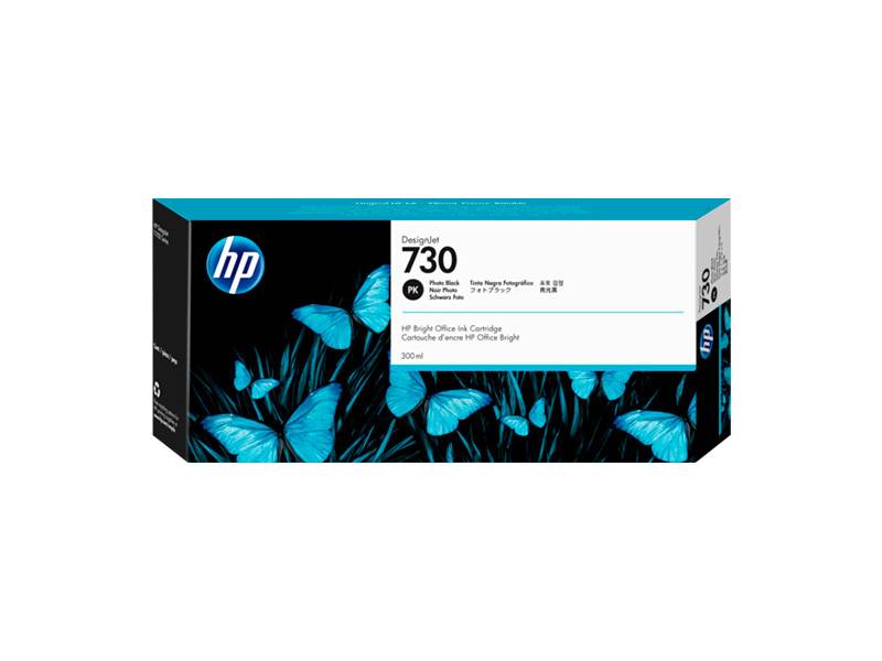 Cartucho De Tinta Original Hp 730 Negro Fotográfico De 300Ml. P2V73A