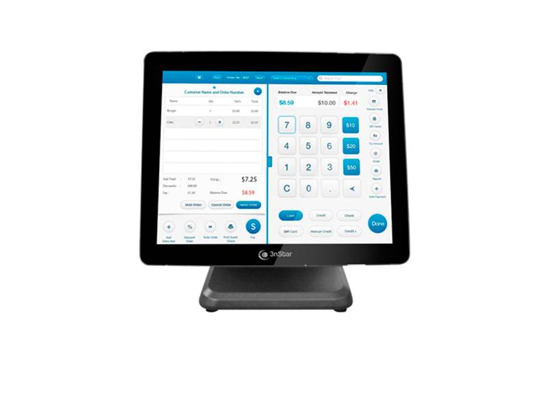 Sistema Pos All In One J6412.  Intel J6412  - 4Gb - 120Gb - Freedos.