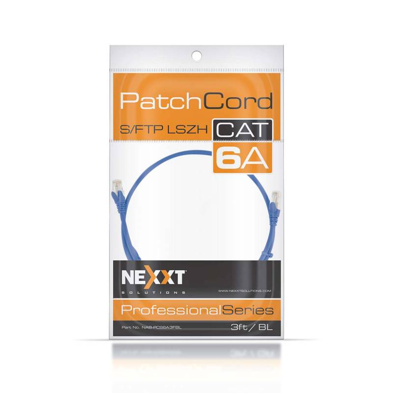Patchcord Nexxt Ab362Nxt02 S/Ftp Azul Cat. 6A