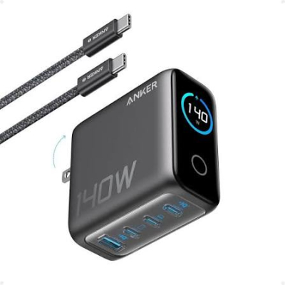 Cargador Anker B2697 Gan 140W Pd 3.1 3 Usb-C + Usb-A