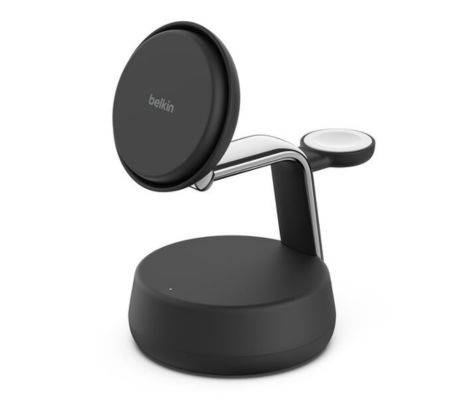 Estación De Carga Belkin Wiz040 3 En 1 Qi2 25W Para Iphone, Apple Watch Y Airpods