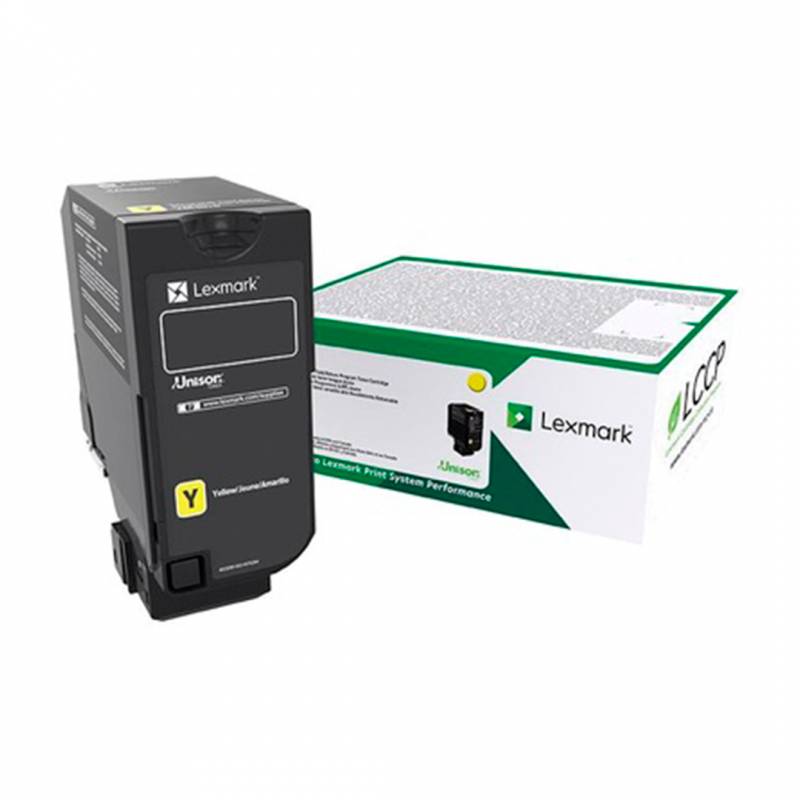 Toner Original Lexmark 74C4Sy0 Amarillo. Rendimiento 7.000 Copias.