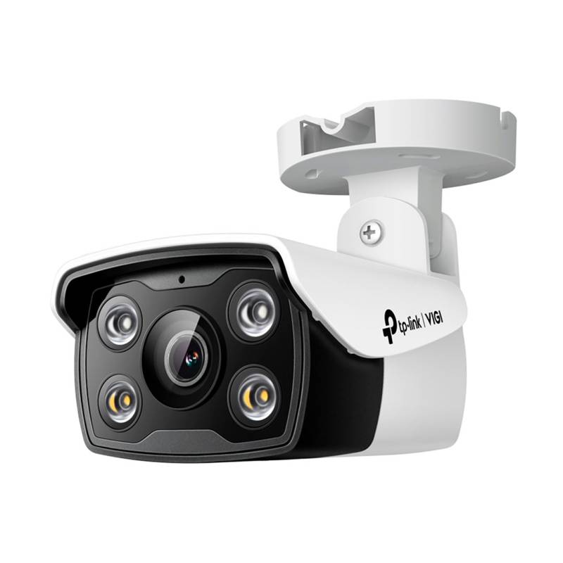 Cã¡Mara De Seguridad Exterior Vigi C340 Tp-Link Full Color Ip67 Blanco Y Negro