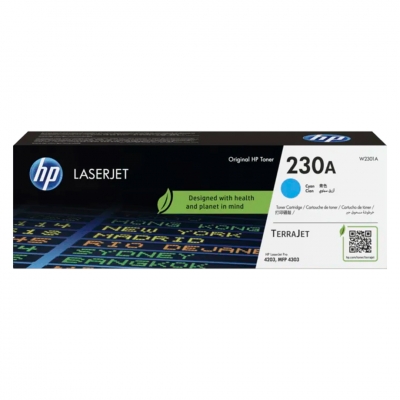 Toner Original Hp W2301A (230A) Cyan. Rendimiento 1.800 Copias.