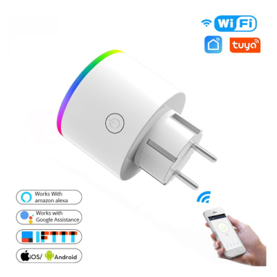 Enchufe Inteligente Wp-Euy16Lm-Wh-En Wp-Euy16Lm-Wh-En Moes Wifi Rgb Tuya Smart Blanco.