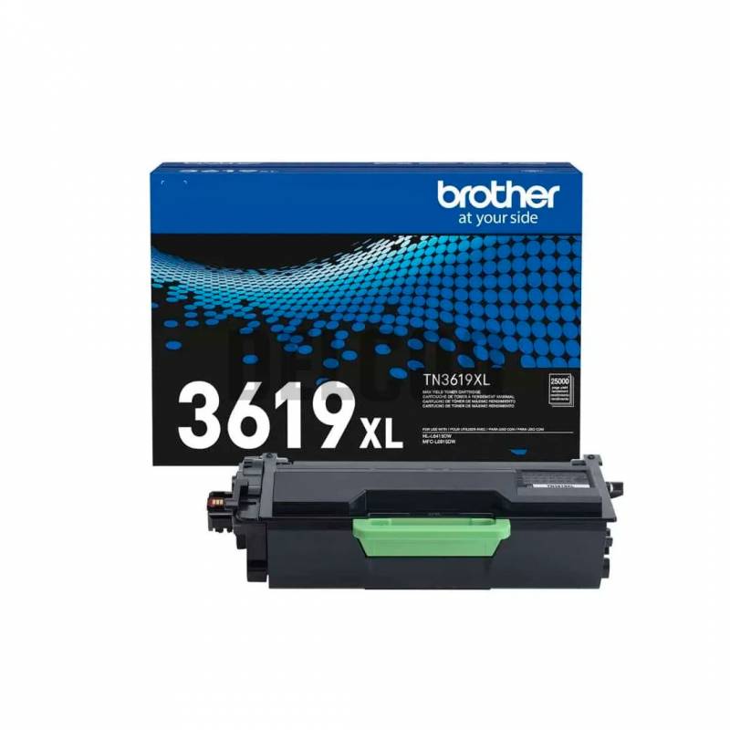 Toner Brother Original Tn3619Xl. Rendimiento 25.000 Copias.
