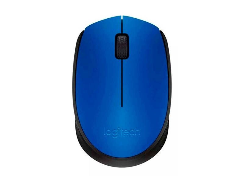 Mouse Logitech M170 Celeste Inalámbirco.
