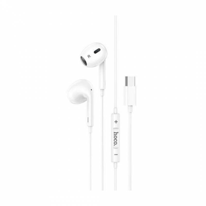 Auriculares Cableados Hoco M1Usb-C C/Microfono Blanco