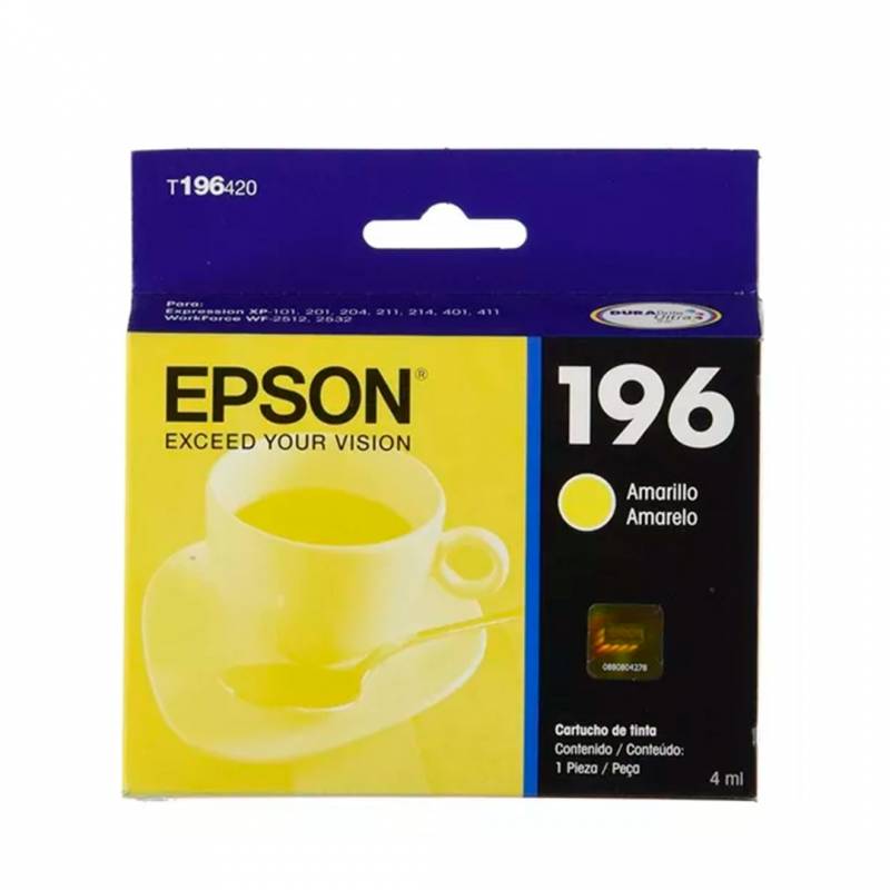 Cartucho De Tinta Epson Original T196420 Amarillo