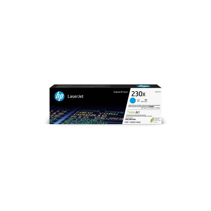 Toner Láser Original Hp 230X Cian W2301X Rendimiento 5.500 Copias