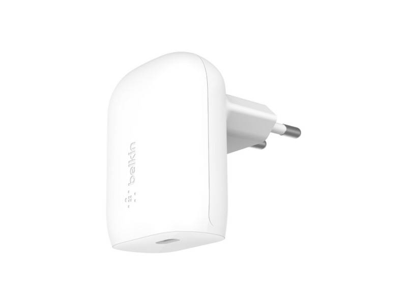 Cargador De Pared Belkin  Wca005Vfwh Usb-C 30W Blanco.