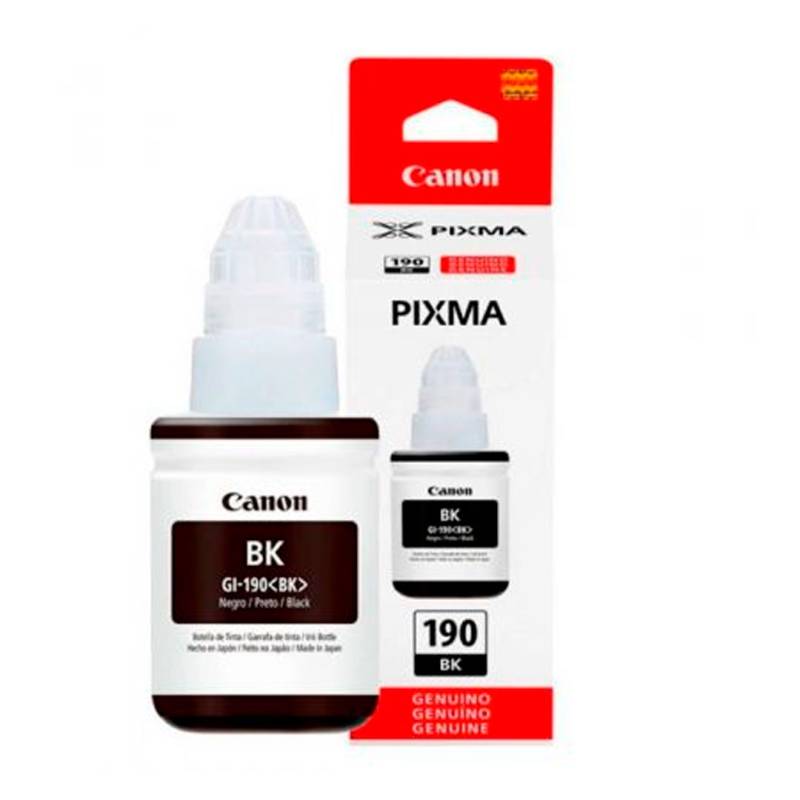 Botella De Tinta Original Canon Gl190Bk Negro70Ml.