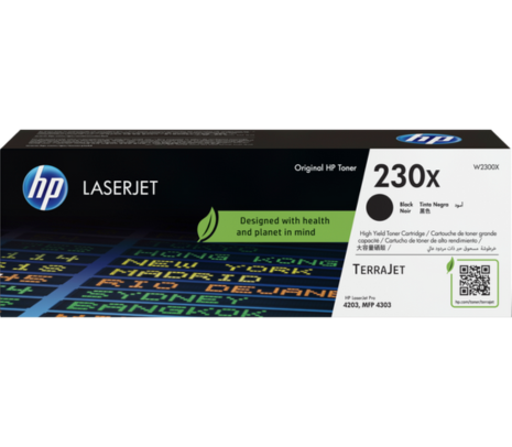 Toner Láser Original Hp 230X W2300X Negro Rendimiento 7.500 Páginas