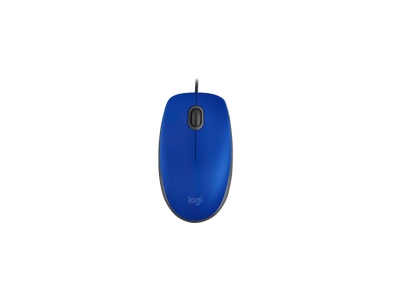 Mouse Cableado Logitech M110 Azul Silencioso