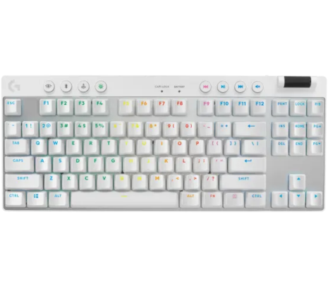 Teclado Logitech G Pro X Tkl Inalámbrico Lightspeed/Bluetooth Mecánico Rgb White