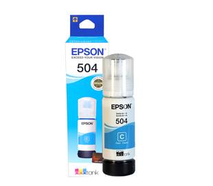 Botella De Tinta Original Epson T504220-Al Cyan 70 Ml Rendimiento Hasta 6.000 Páginas