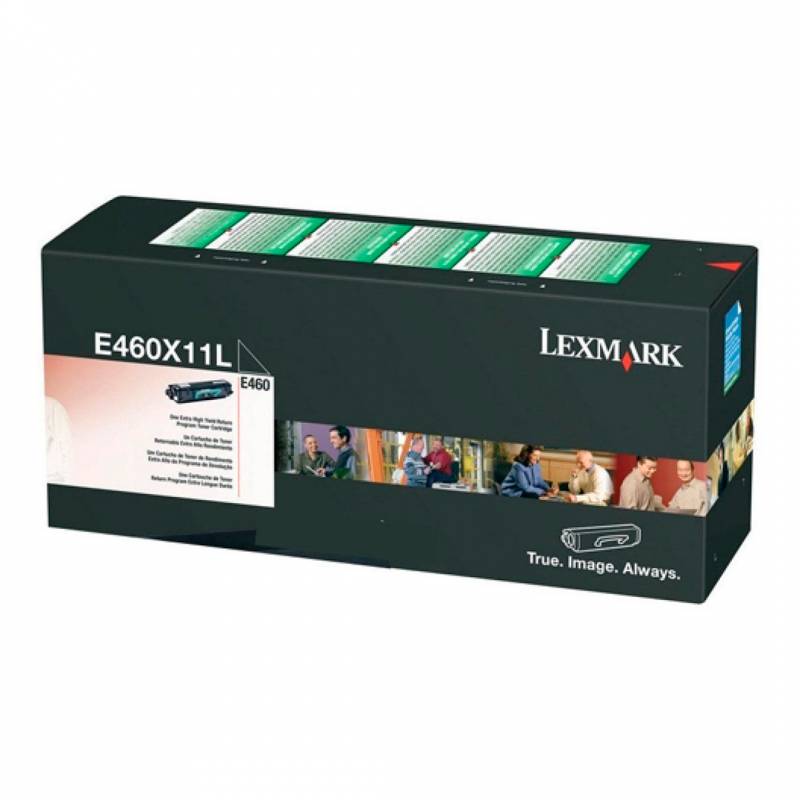 Toner Original Lexmark E460X11L Negro. Rendimiento 15.000 Copias.
