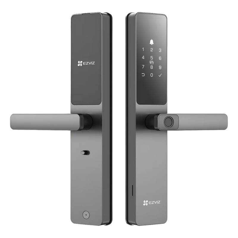 Cerradura Inteligente Ezviz Dl05 Cilindro 5085 Wi-Fi Bluetooth Huella Digital Ip65 Gris